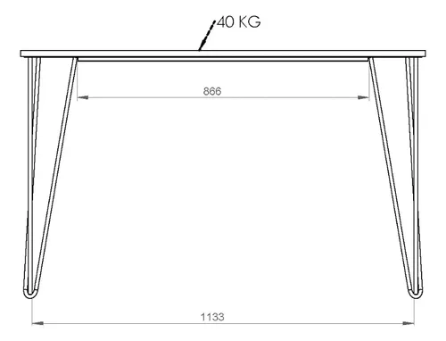 D_823817-MLU76574684743_052024-O.webp Mesa Comedor Living Cocina Rectangular 1,20mt Industrial Atakama Patas Negras Dielfe Negro