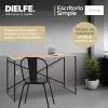 D_824105-MLA100049244509_122025-O.webp Escritorio Para Oficina Y Hogar Melamina Madera 120 Cm Roble Kendal Con Caño Negro Moderno Minimalista Home Office Mesa... Roble Kendal / Negro