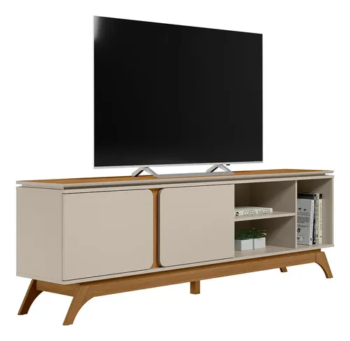 Rack Para Tv 70 Istambul Linea Brasil Detalles Redondeados