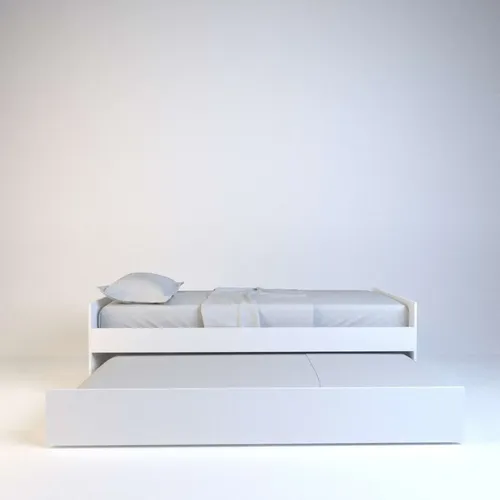 Cama 1 Plaza 0.80 Mts. Con Marinera. Melamina. Dolfin