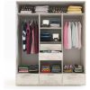 D_825997-MLA79383056877_092024-O.jpg Ropero 3 Puertas, 2 Cajones Internos- 180 X 218 X 58- Duo 03