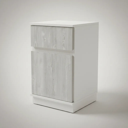 D_827159-MLA109093545278_042026-O.jpg Mesa De Luz Para Sommier, 1 Cajon, 1 Puerta- 38 X 61 X 38