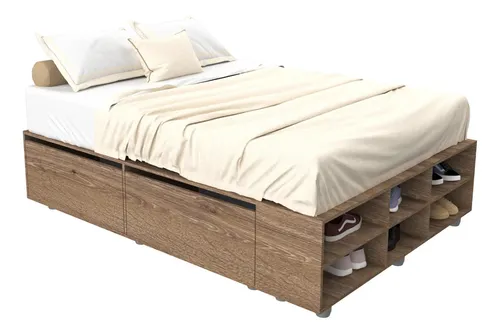 D_827210-MLA72783241140_112023-O.webp Base Box P- Sommier 4 Puertas- Para Colchon 140 X 190 Dld 07