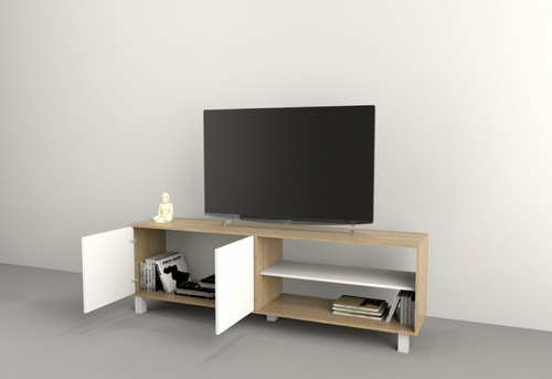 D_827600-MLA45129931079_032021-O.jpg Rack Mesa Para Tv Hasta 65 - 2 Puertas- 180-52-36 Cod. 4100