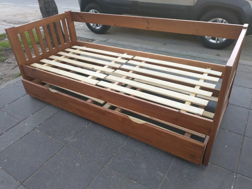 Divan Cama Con Carro Cama Mediterraneo Cod. 110 Pino Lustra