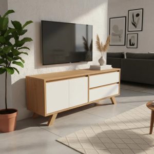 Rack Mesa P- Tv Led 2 Puertas, 2 Cajones 140 X 60. Paraiso B