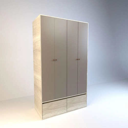 Ropero Placard 4 Puertas, 2 Cajones. 1.20 X 2.12- Cod. 6006