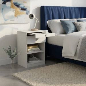 Mesa De Luz Con Desayunador Y Un Cajon. Cod. 6430