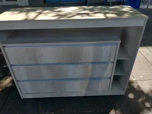 Comoda Cajonera Piacenza 3 Cajones- Aluminio 120- 90- 45
