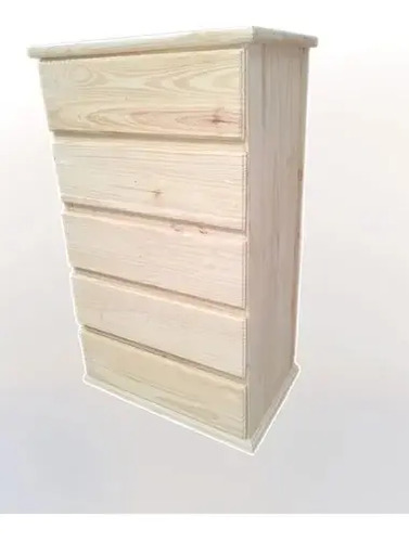 Cajonera Chiffonier 5 Cajones Gigante. Pino Sin Lustre