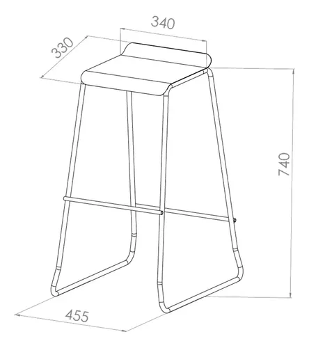 Banquetas Industrial Soho Negra Taburete Kit X2 Alto Asiento De Chapa Metálica Con Respaldo Caño Redondo 5/8 Para Barra Cocina Desayunador Living Resistente 90 Kg Bcs023 Dielfe Laqueado Negro