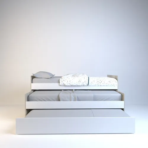 Cama Nido Bicama 1 Plaza 0,80 Mts. Con Carro Cama. Cod. 6457