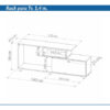 Rack Mesa Para Tv Led 140 X 56 X 30- Ltv 140- Piro