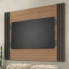 D_832474-MLA80965115219_112024-O.webp Panel Fellicci P750-mn/gf Para Tv De Hasta 60 Pulgadas, Color Marrón Oscuro