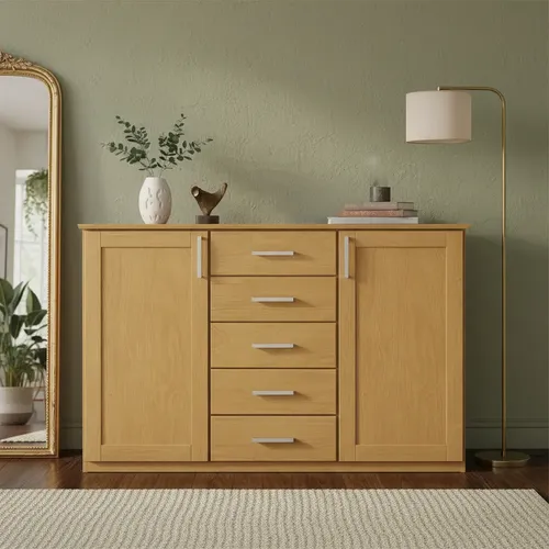 Bahiut Vajillero Corpus- 5 Puertas, 5 Cajones 155 Cm Cod 328