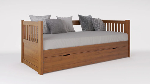 Divan Cama Con Carro Cama Mediterraneo Cod. 110 Pino Lustra