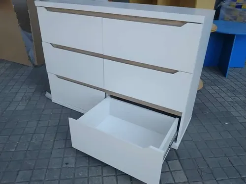Comoda Chiffonier Laqueada Con 6 Cajones Duna- 110-80-38