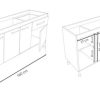 D_834370-MLA52147639771_102022-O.jpg Bajo Mesada 4 Puertas, 1 Cajon 1.60 X 0.82 X 0.48 - Dl 606