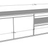 D_834740-MLA106904212084_022026-O.jpg Rack Bahiut Para Tv 2 Puertas, 1 Cajon. Cod. 4028 Tables