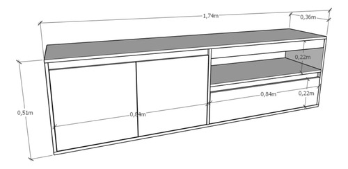 D_834740-MLA106904212084_022026-O.jpg Rack Bahiut Para Tv 2 Puertas, 1 Cajon. Cod. 4028 Tables