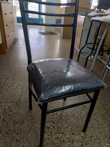 Silla Cocina Comedor Caño 1 Economica- Asiento Tapizado