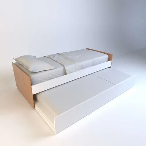 Cama 1 Plaza 0.80 Mts. Con Marinera. Melamina. Dolfin