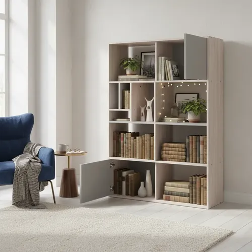 Biblioteca Organizador Con Estantes 103 X 154 X 36- Obl 117