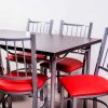 Combo Cocina Comedor Mesa Melamina 140 + 6 Sillas Turin C19