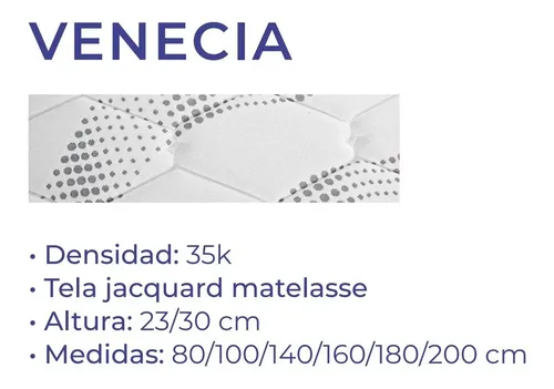 D_836569-MLA49547376422_042022-O.webp Colchón 1 Plaza Espuma Alta Densidad Venecia 80 X 23