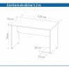 D_837561-MLA85729686646_062025-O.webp Escritorio P- Oficina Sin Cajon. (opiconal) 1.20 X 0.70 3911