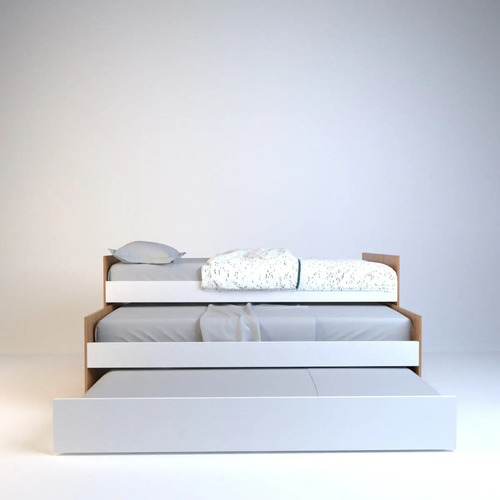 Cama Nido Bicama 1 Plaza 0,80 Mts. Con Carro Cama. Cod. 6457