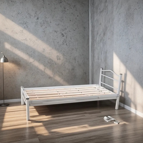 Cama 1 Plaza. 80 Cm. Caño Reforzado. Mod. Capilla.