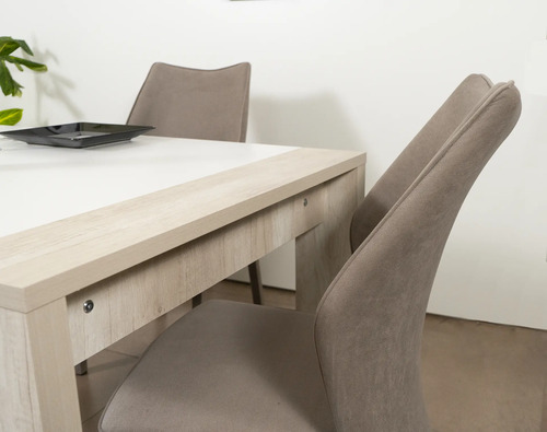 D_841761-MLA83560112592_042025-O.jpg Mesa Cocina Comedor Fija 140 X 90. Dynamic- Patas Melamina