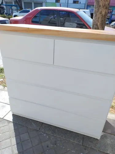 Comoda Chiffonier Cajonera- 5 Cajones- Laqueado Tapa Paraiso