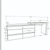 D_844151-MLA107579889415_022026-O.webp Comoda 6 Cajones Con Maquillador Tables 3114 Color Nevado Gris