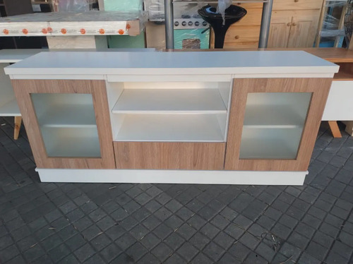 Rack Mesa Para Tv Led 55- Melamina- 150 X 68 X 38 Bru