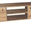 D_846818-MLU72651726391_112023-O.jpg Mueble De Tv Rack Para Tv Led Tele Televisor Hasta 60'' Con 2 Puertas 2 Estantes Mdp 140cm Color Atakama Negro Industrial Patas De Hierro Re141 Dielfe