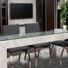 Mesa Fija Rectangular 1.80 X 0.90- Con Tapa De Vidrio- Vitro