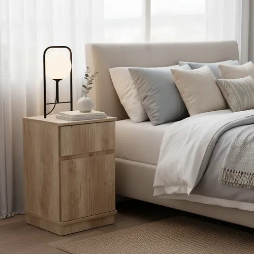 D_849012-MLA109930917733_042026-O.webp Mesa De Luz Para Sommier, 1 Cajon, 1 Puerta- 38 X 61 X 38