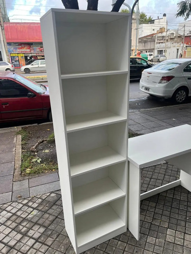 Escritorio Mesa Para Pc 100 X 45 Con Columna- 5 Estantes