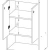 D_850926-MLA80196557193_102024-O.jpg Vanitory Para Baño Zen Con Mesada- 48.5 Cm Dze 01 Blanco