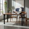 Mesa Cocina Comedor Combinada Mad/ Lam.150 X 80. Base Caño 3