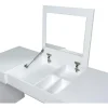 Escritorio Con Espejo Maquillador Camarin Con 2 Cajones
