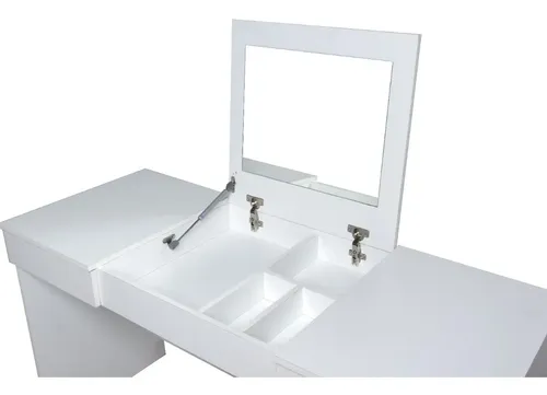 Escritorio Con Espejo Maquillador Camarin Con 2 Cajones