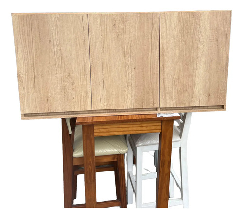 Alacena 3 Puertas, Estantes- 120 X 60 X 30, Sin Manijas Delf
