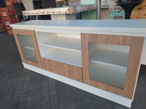 Rack Mesa Para Tv Led 55- Melamina- 150 X 68 X 38 Bru