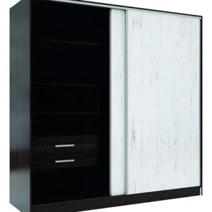 D_853368-MLU78805270987_082024-O.jpg Placard Orlandi Premium 1.81 Color Venecia/wengue De Mdp Con 2 Puertas Corredizas