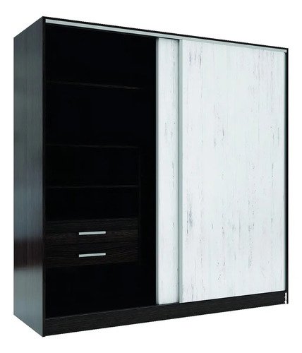 D_853368-MLU78805270987_082024-O.jpg Placard Orlandi Premium 1.81 Color Venecia/wengue De Mdp Con 2 Puertas Corredizas