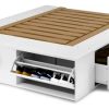 Cama Box 2 Plazas Queen Xl Extensible 140 Cm O 160 Cm Con Cajones Zapateros Baulera Color Blanca Dormitorio Moderna Guardado Completo Cam160 Dielfe