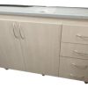 D_854315-MLA74902777265_032024-O.jpg Bajo Mesada 120 X 82 X 56- 2 Puertas- 3 Cajones- Melam 15 Mm